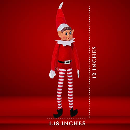 Christmas Elf Behaving Badly Plush Toy | Novelty Long Bendy Naughty Boy Christmas Elves Doll | 12 Inches Christmas Elf Behaving Badly Plush Toy | Novelty Long Bendy Naughty Boy Christmas Elves Doll | 12 Inches